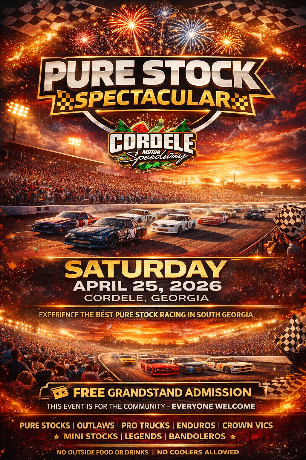 Pure Stock Spectacular Flyer